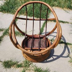 Mid century bamboo chair