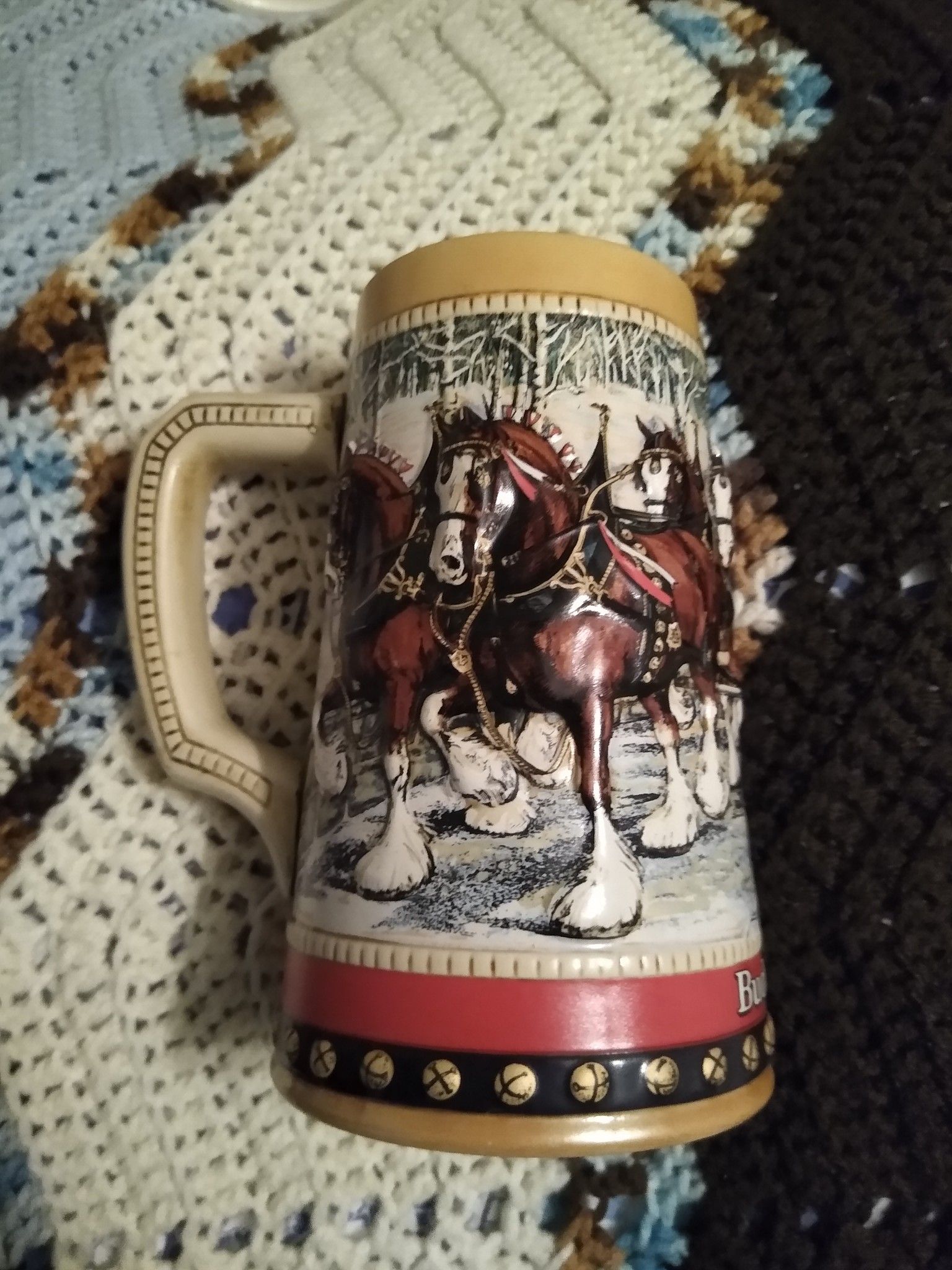 1988 Budweiser holiday stein