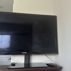 60 Inch  Samsung TV with Shelf