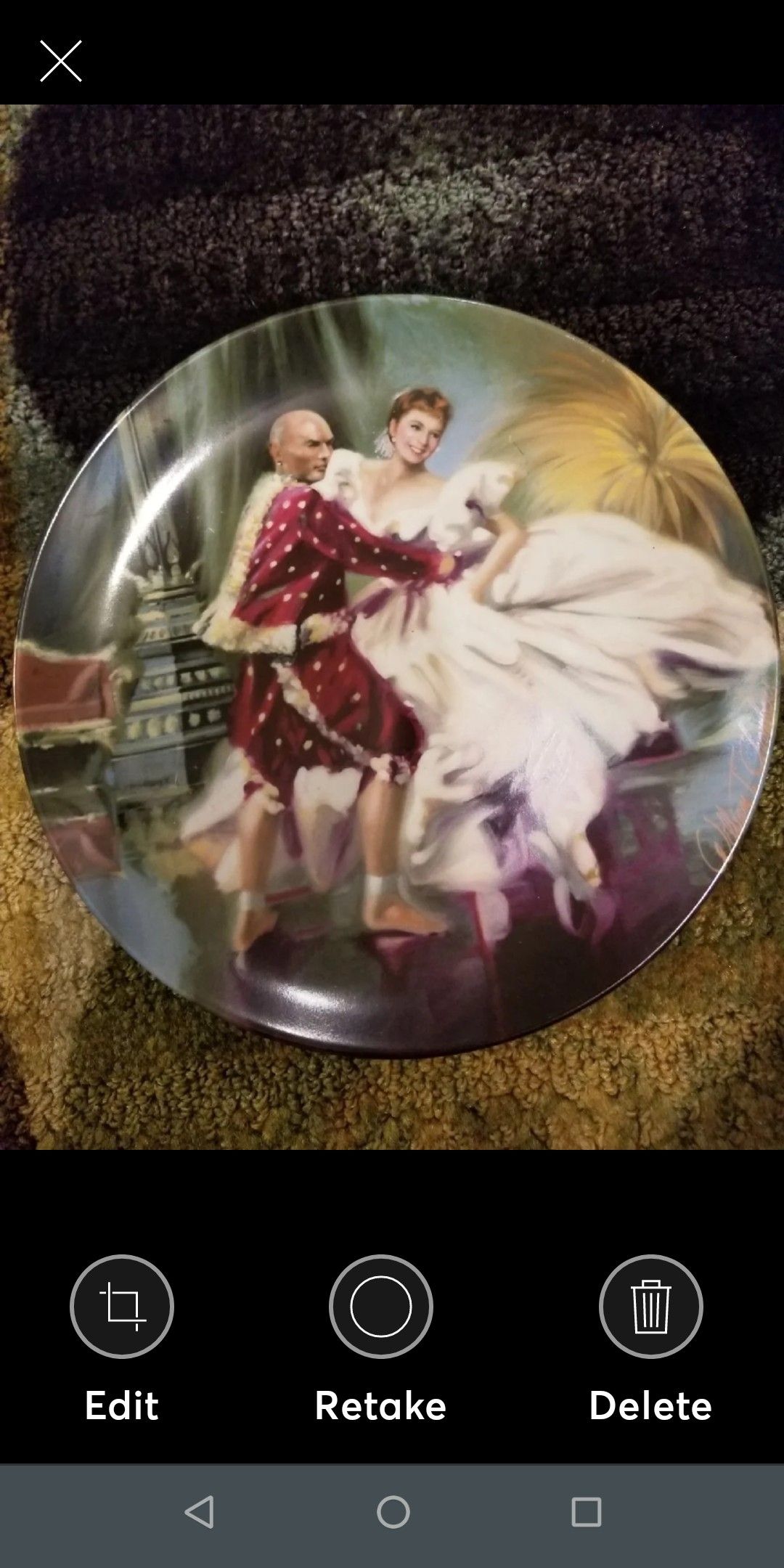 Set of 4 Collectors Plate The King & I