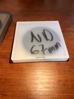 Three 67mm lens filters