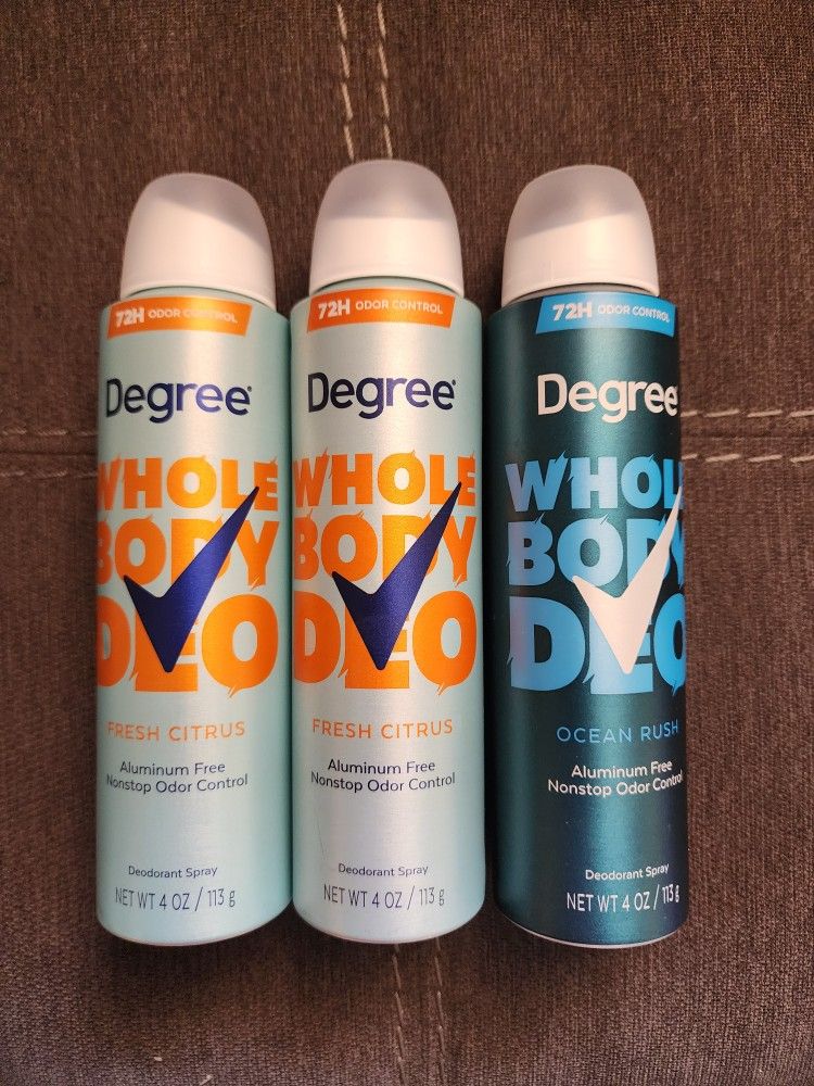 Degree Whole Body Deodorant $ 5 EACH 