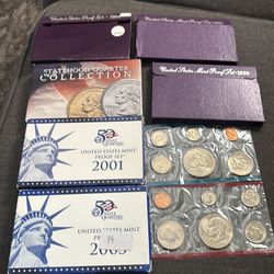 Variety of proof coins