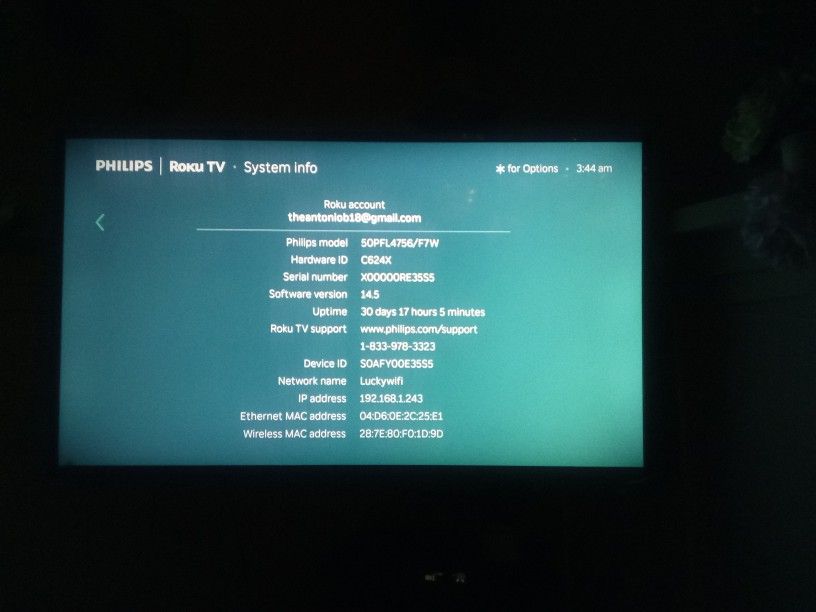 Philips Roku TV 50 inch 4k Series