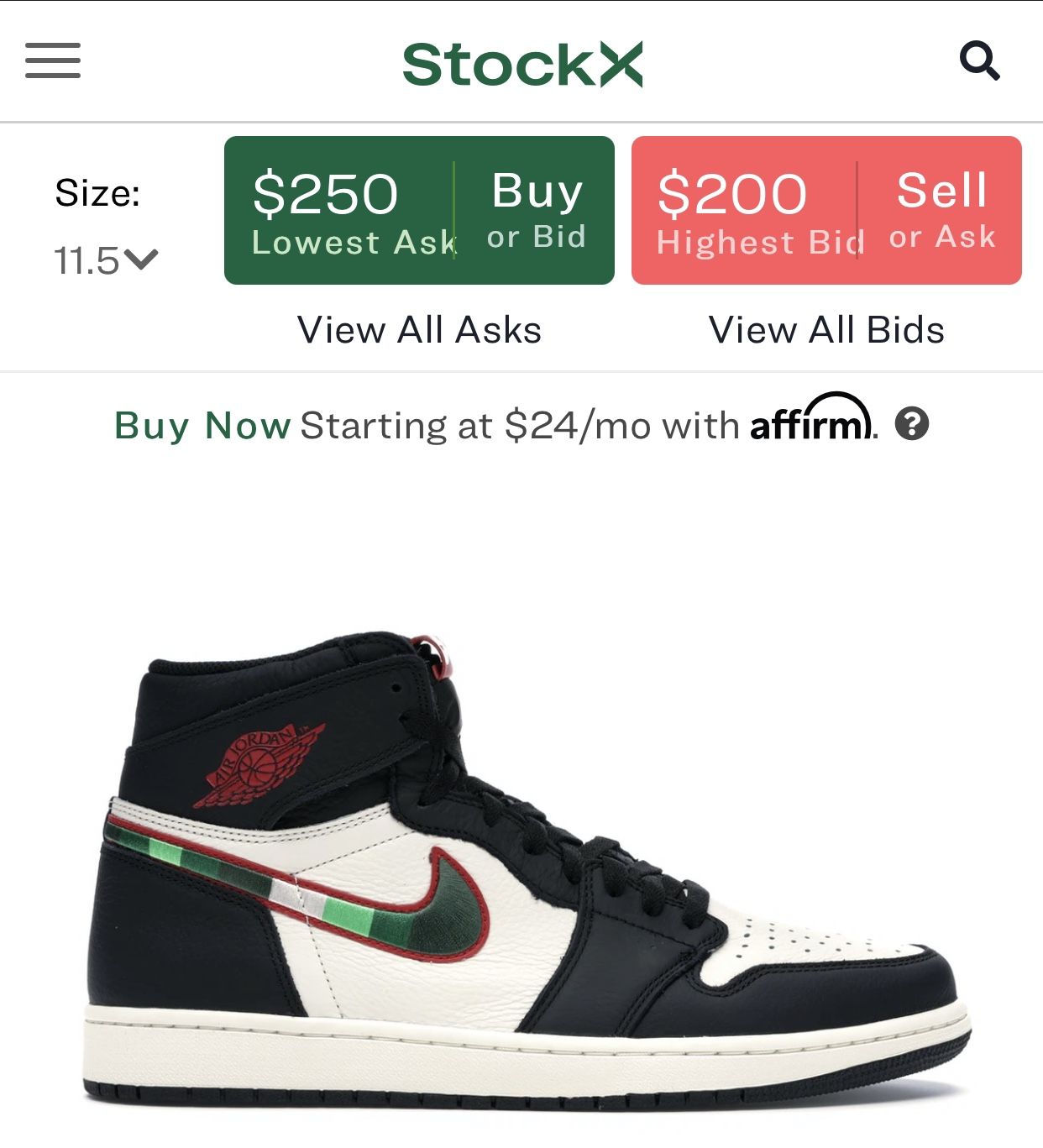 Aj1 a star is born stockx hot sale