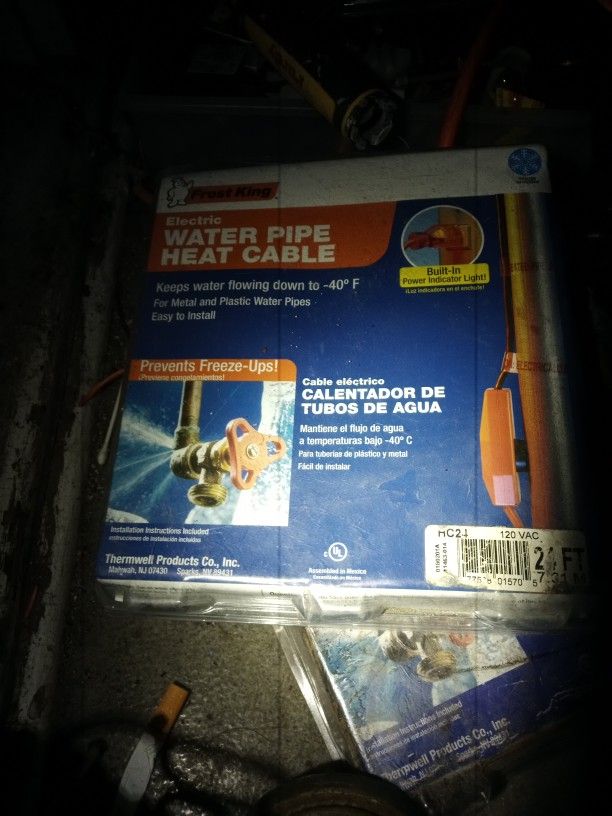 Water Pipe Heat Cable