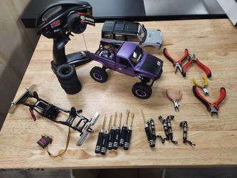 Traxxas trx4m rc car rtr with a ton of upgrades plus tools and a spare chassis