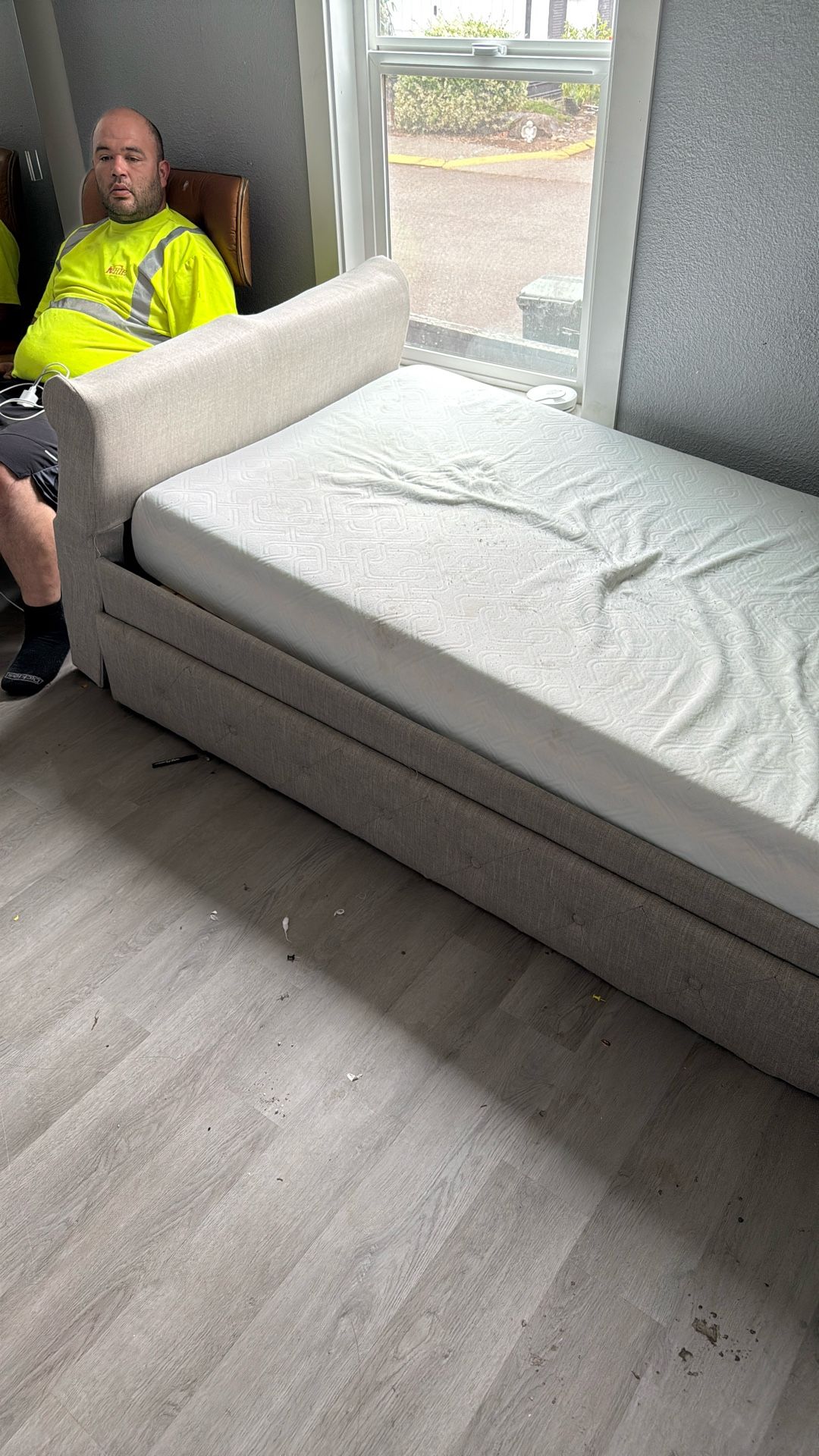 Twin Size Bed frame And Mattress
