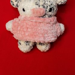 Crochet Cow With Sweater 