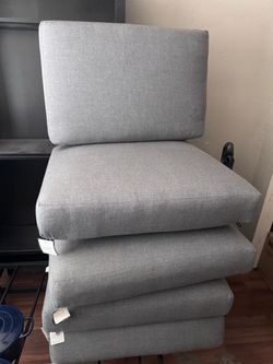 4 Pottery Barn Malibu Grand Lounge Chair High Performance Cushions (CUSHIONS ONLY)