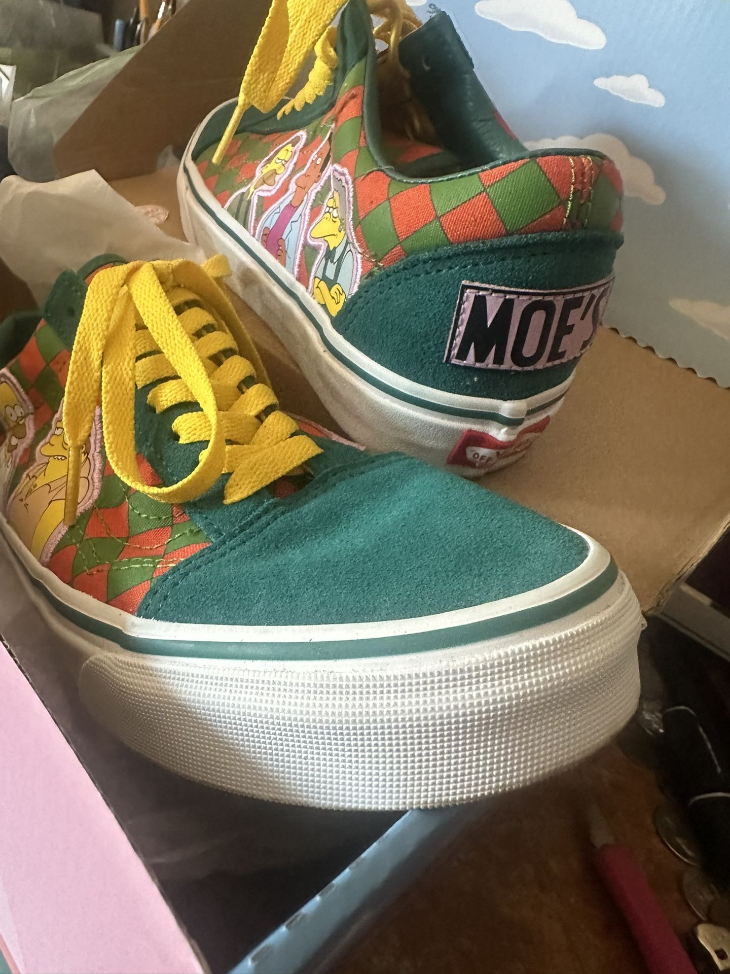 Vans & The Simpsons Collab “Moe’s” Size 6.5 Men 8.0 Women