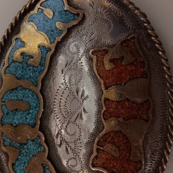 Is turquoise and silver belt buffalo