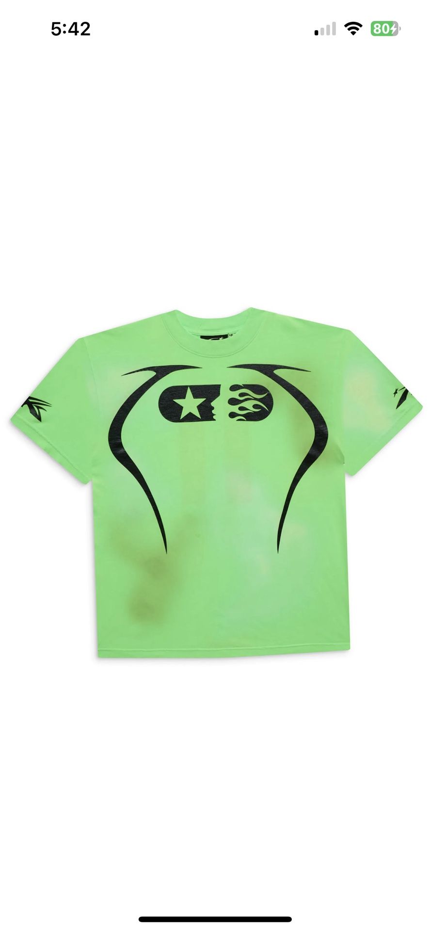 Hellstar Warm Up T Shirt Neon Green