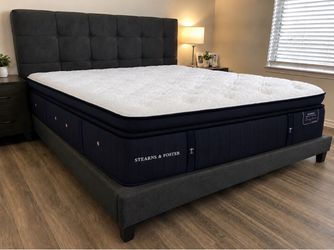 King Size Stearns And Foster Cassatt Luxury Plush Pillow Top Mattress