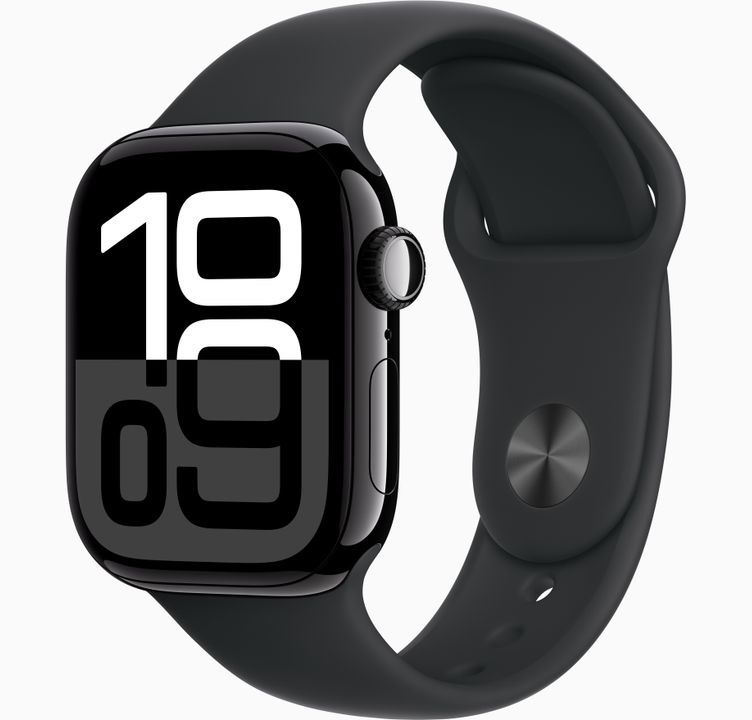 Apple Watch Series 10 42mm Jet Black AI Black SB M/L GPS