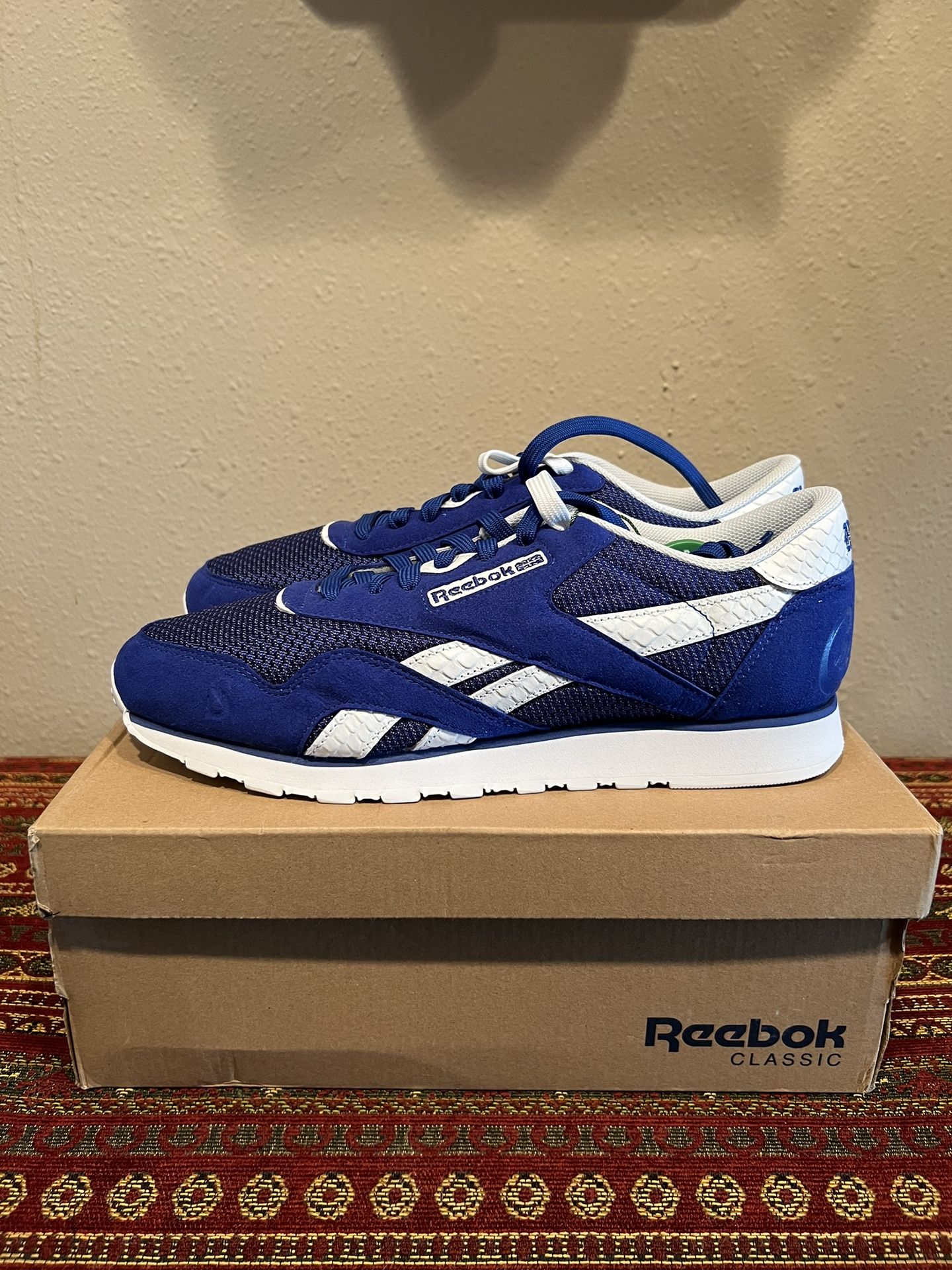 Reebok Classic Nylon x Nipsey Hussle Low Royal Blue All Money In Size 10.5