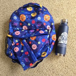 Kids Backpack - Blue Planets