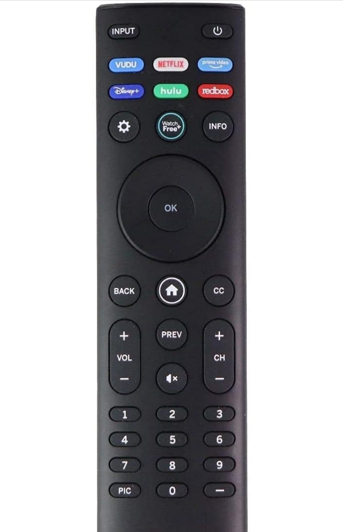 VIZIO XRT140 SmartCast TV Replacement Remote Control - Black