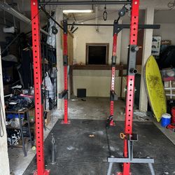 Squat Rack, Bench Press, Power Rack With Accessories 
