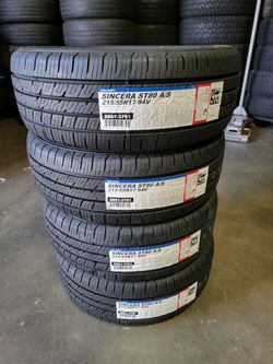215 55 17 NEW TIRES FALKEN SINCERA CAMRY AVALON ALTIMA ACCORD ACURA LEXUS KIA MALIBU IMPALA