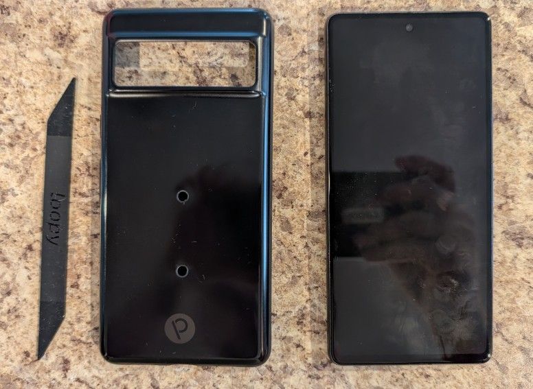 Google Pixel 7 (Unlocked) - Obsidian - 128GB With Black Loopy Case And New Loop