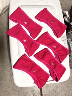 6 new hot pink headband ear warmers