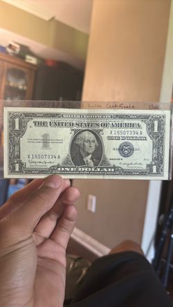 1957 b silver certificate dollar bill