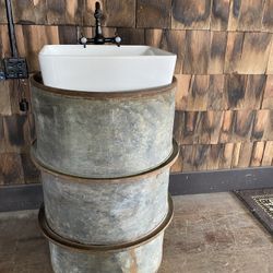 50gallon Drum Sink Vanity And Faucet 