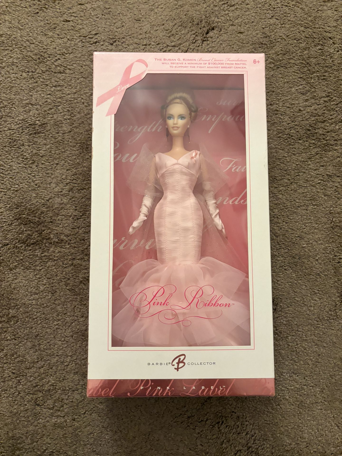 Susan G Kommen Pink ribbon breast cancer awarness barbie
