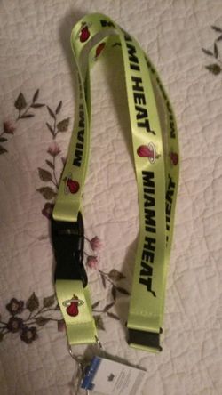New Miami Heat neon lanyard