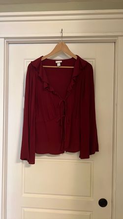 Ava & Viv Women’s Red Blouse - XL