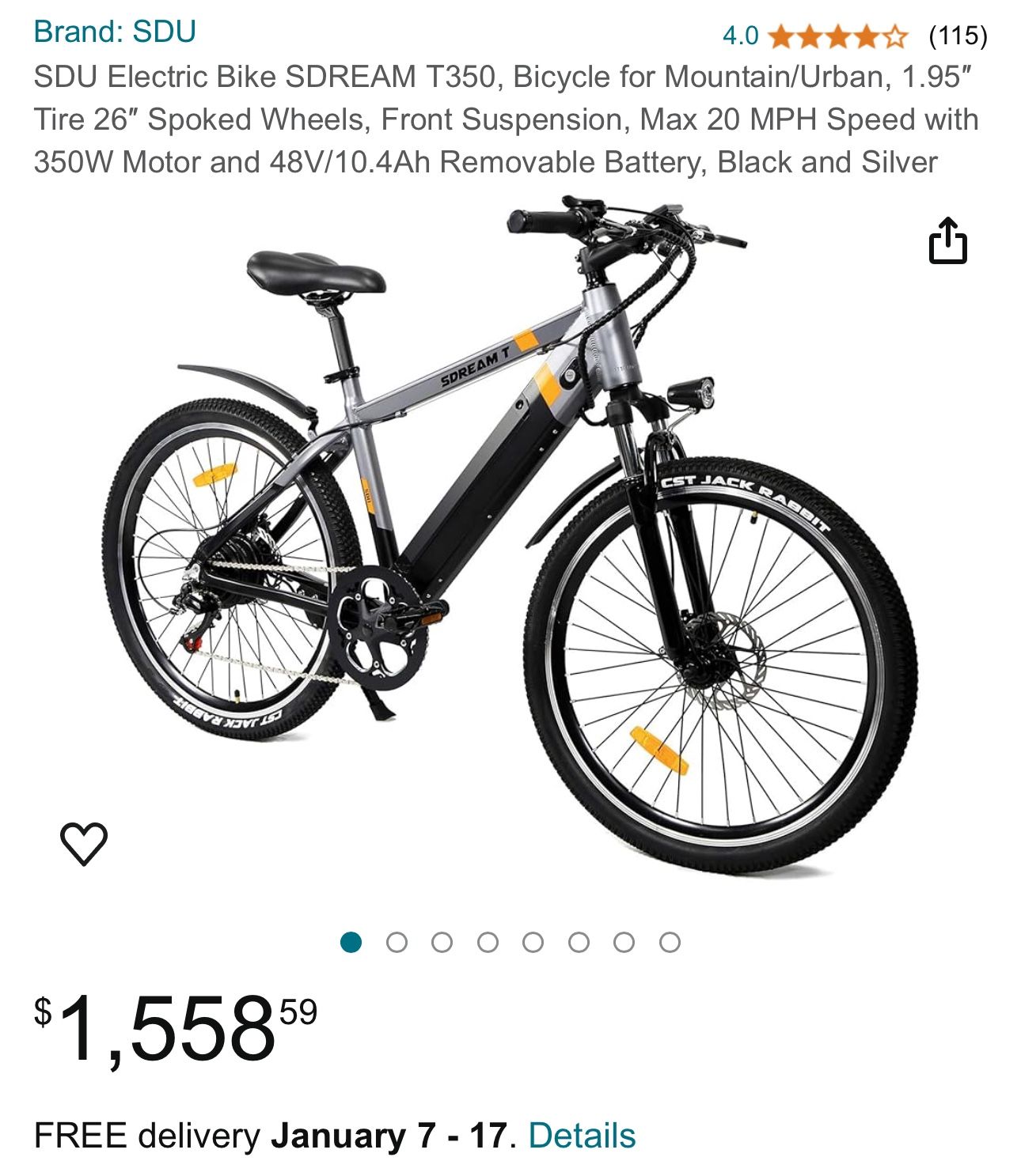 Electric Bike SDREAM T350 Great Deal $399
