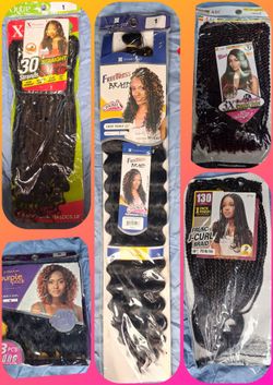 Hair Braids, Weaves, and Extensions; Sew In, Etc.