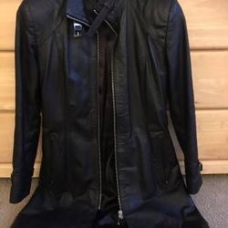 Genuine Leather Women’s Jacket, Black, size S