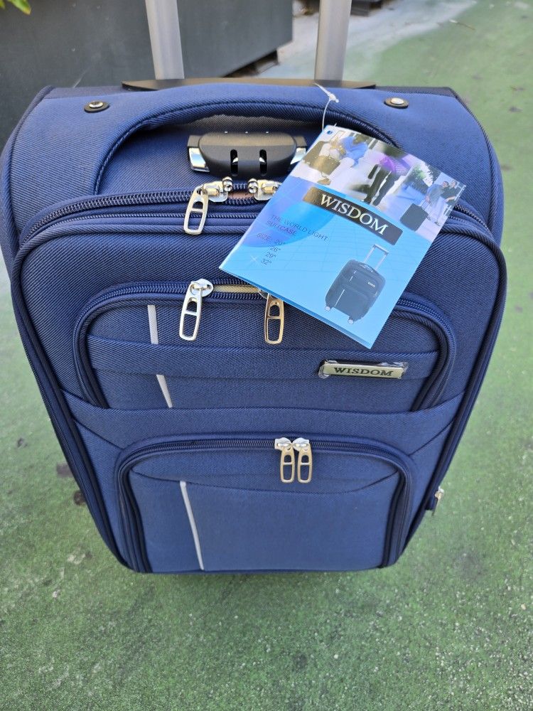 Travel Luggage Wisdom Luggage Lock ABC Wisdom Sky Blue Hard Shell