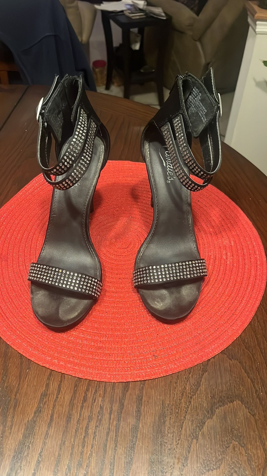 Women’s Elegant Black Heels - Size 8.5