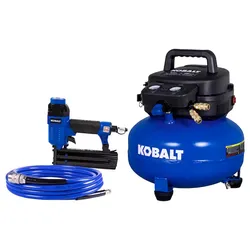 Kobalt 6-Gallon Portable Electric 150 PSI Pancake Air Compressor with Accessories