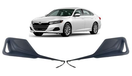 PART Left & Right Side Fog Light Lamp Bezel Trim Cover Pair For Honda Accord 21 - 22
