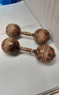 Antique 1(contact info removed) Maplewood Hand Weights Dumbbells- Located in Shelton