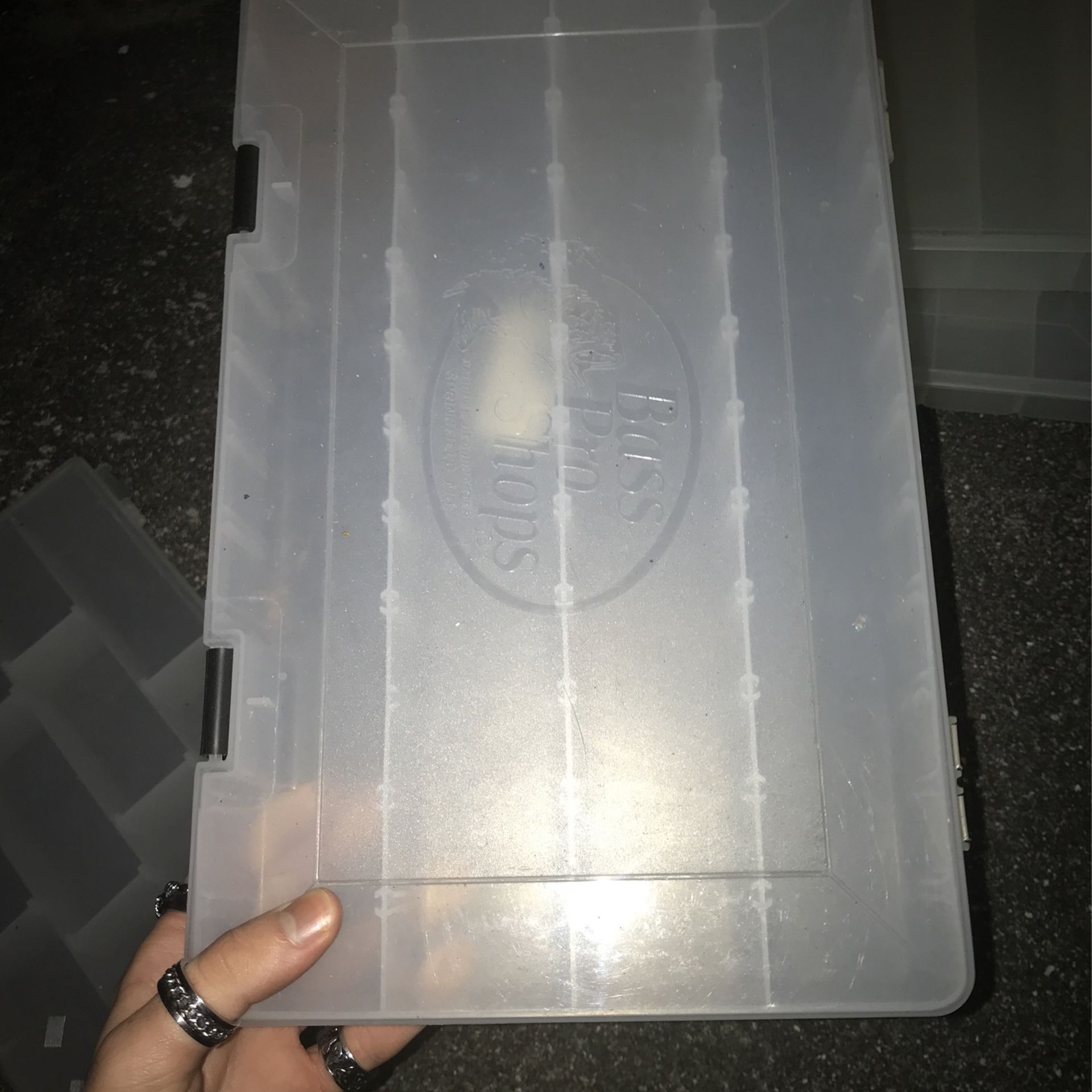10 CLEAR TACKEL BOXES IN GREAT CONDITION