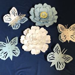 Flores de papel.