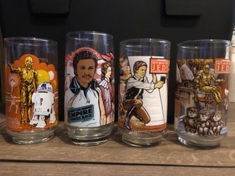 Vintage Star Wars Glass Cups