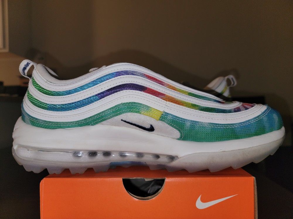 Nike Air Max 97 Golf NRG 'Tie-Dye' 2020 CK1219-100 Men Size 10.5