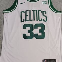 Men's Size Large Larry Bird Boston Celtics Jersey Hall Fame Nike New