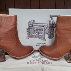 New Timberland Women's Marge Short Pull-On Boot, Tan US Size 7