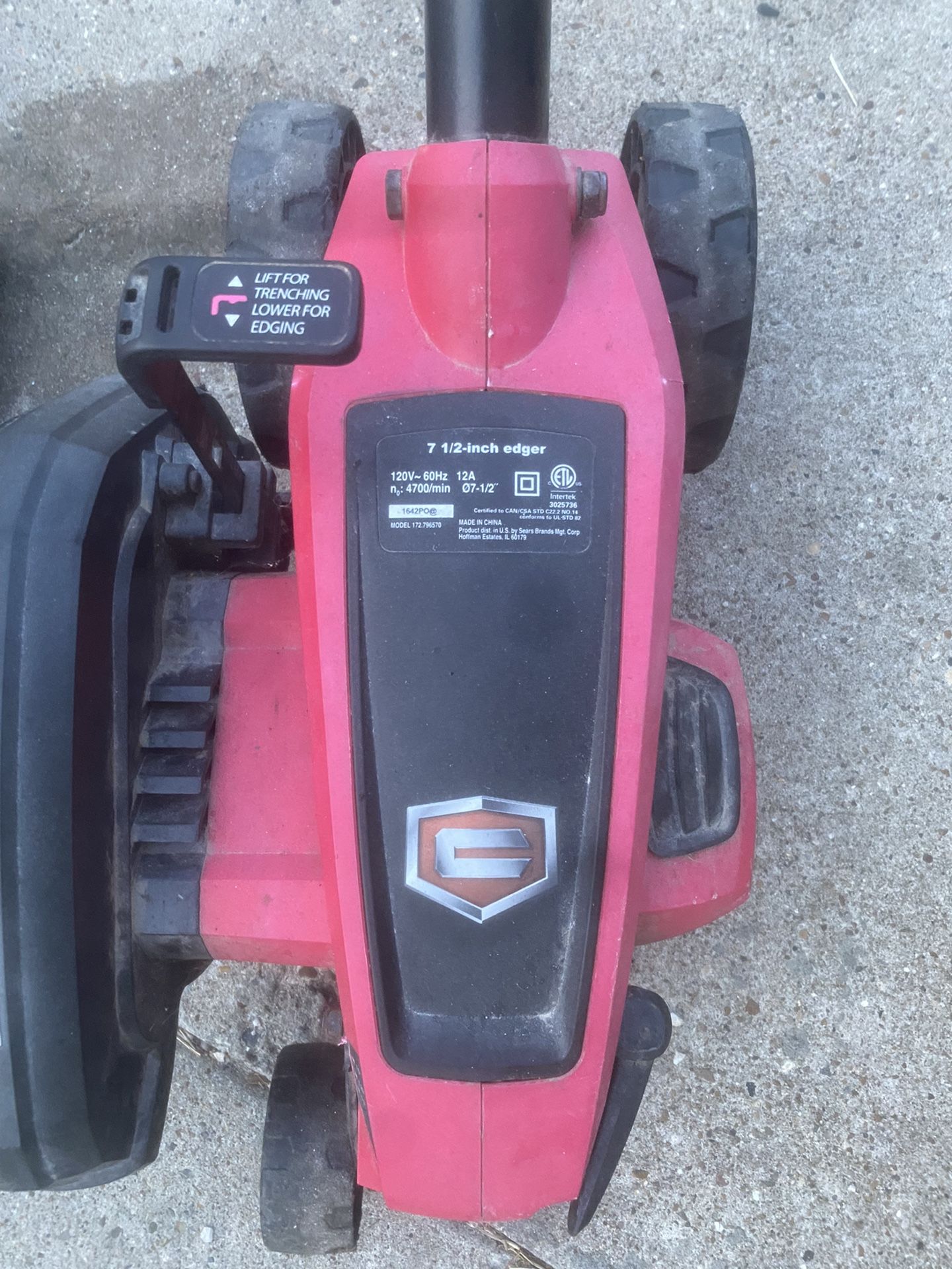 Craftsman Electric Edger And Trencher