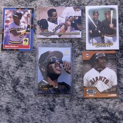 Barry Bonds Cards Set Of 5