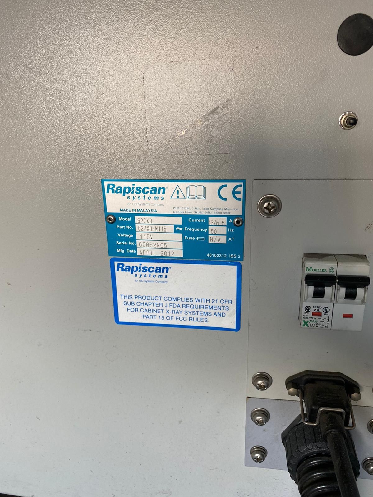 RAPISCAN Scanner for large parcels and suitcases USED