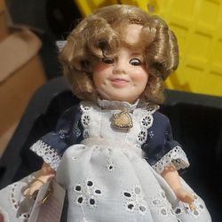 Vintage 8" Ideal Shirley Temple Vinyl Doll W/ Original Tag