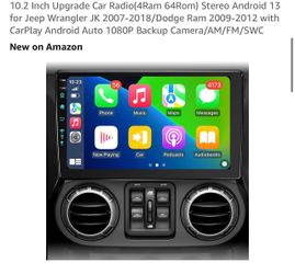 10.2 Inch Android 13 Car Stereo with CarPlay